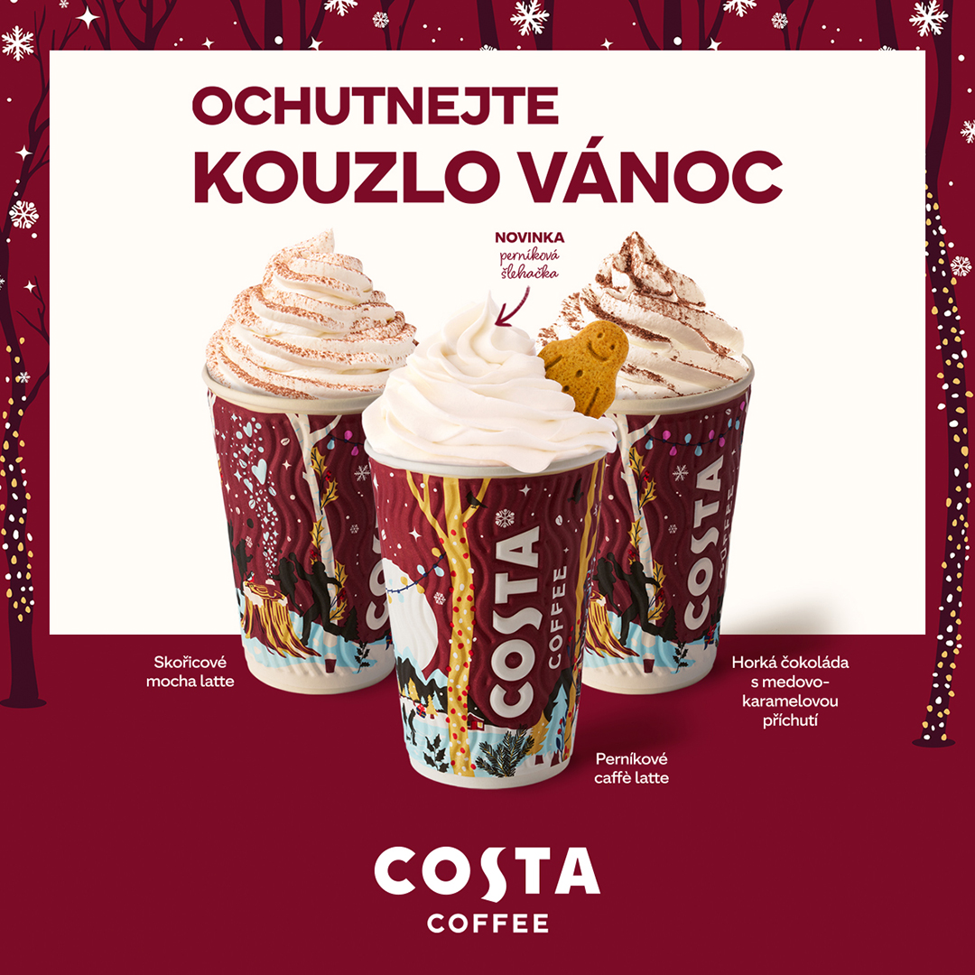 Vánoční nabídka Costa Coffee