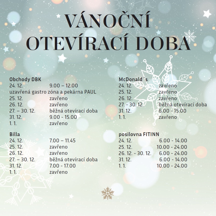 Vánoční otvírací doba