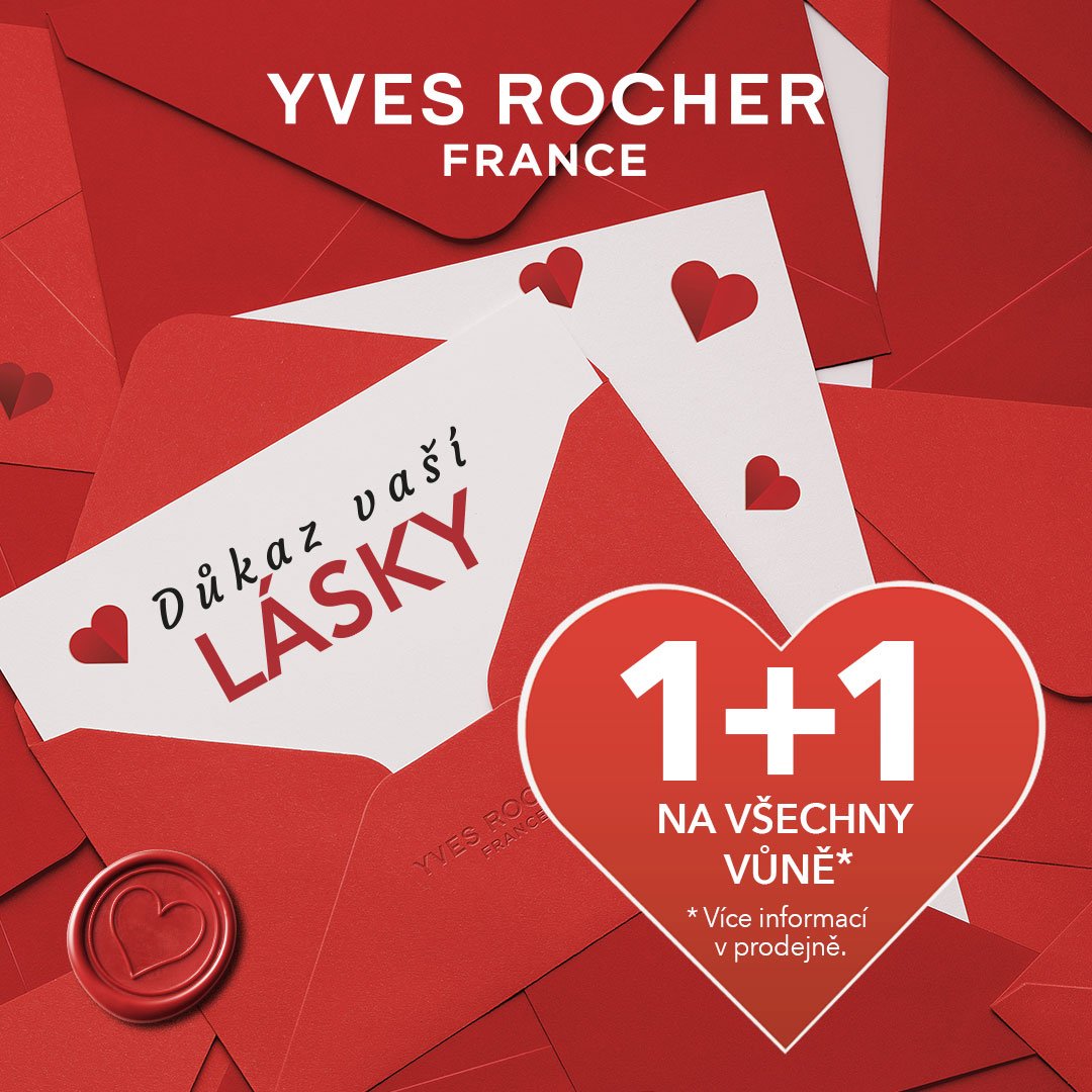 poster - Valentýnská nabídka 1 + 1 zdarma na všechny vůně