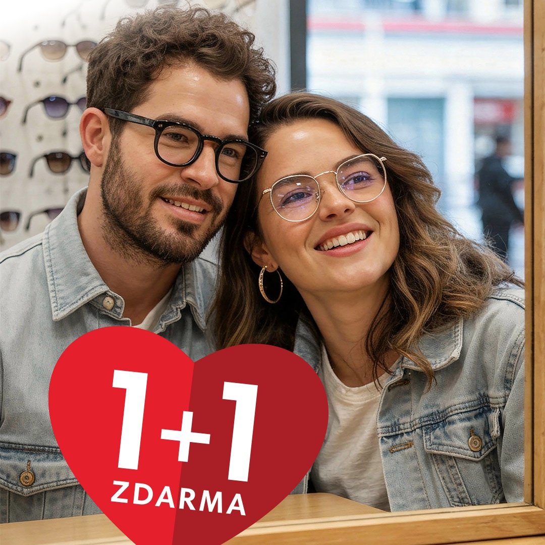 poster - Akce 1 + 1 na dioptrické brýle