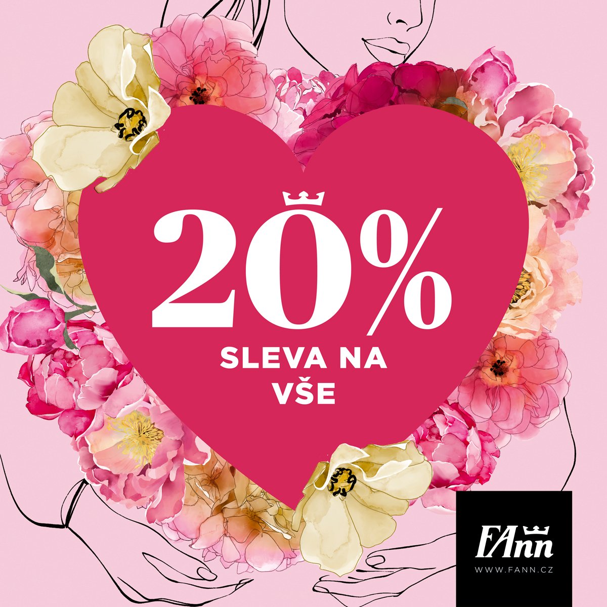 poster - Valentine's Day discount 20% on everything