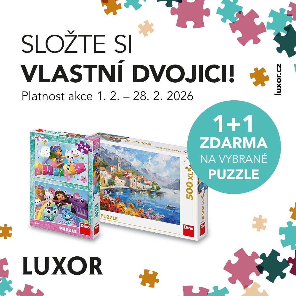 poster - Akce 1+1 zdarma na puzzle