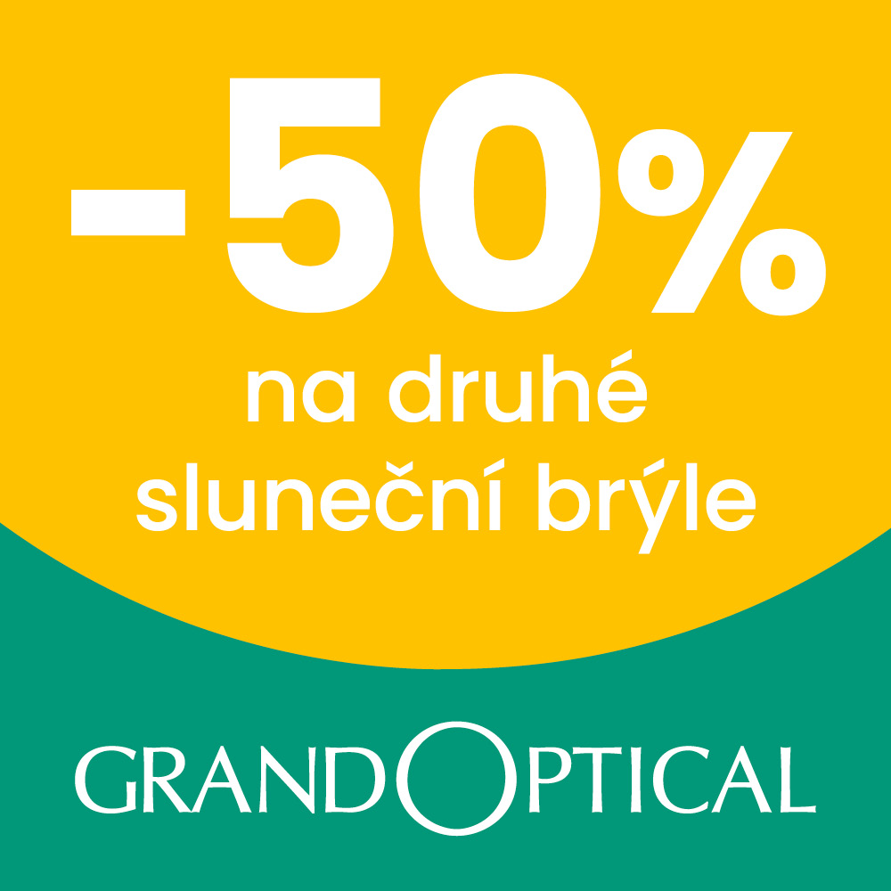 Sleva 50 % na druhé sluneční brýle v GrandOptical