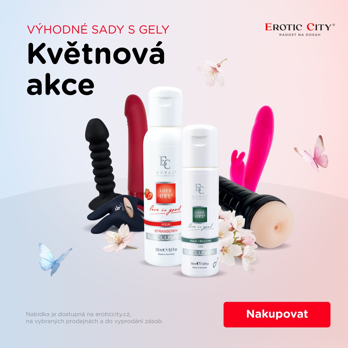 poster - Májová akce na gely a lubrikanty