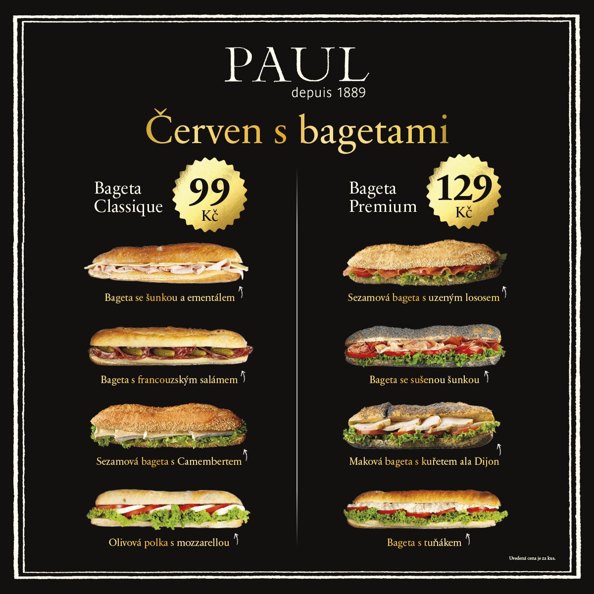 poster - Červen s bagetami v pekařství PAUL