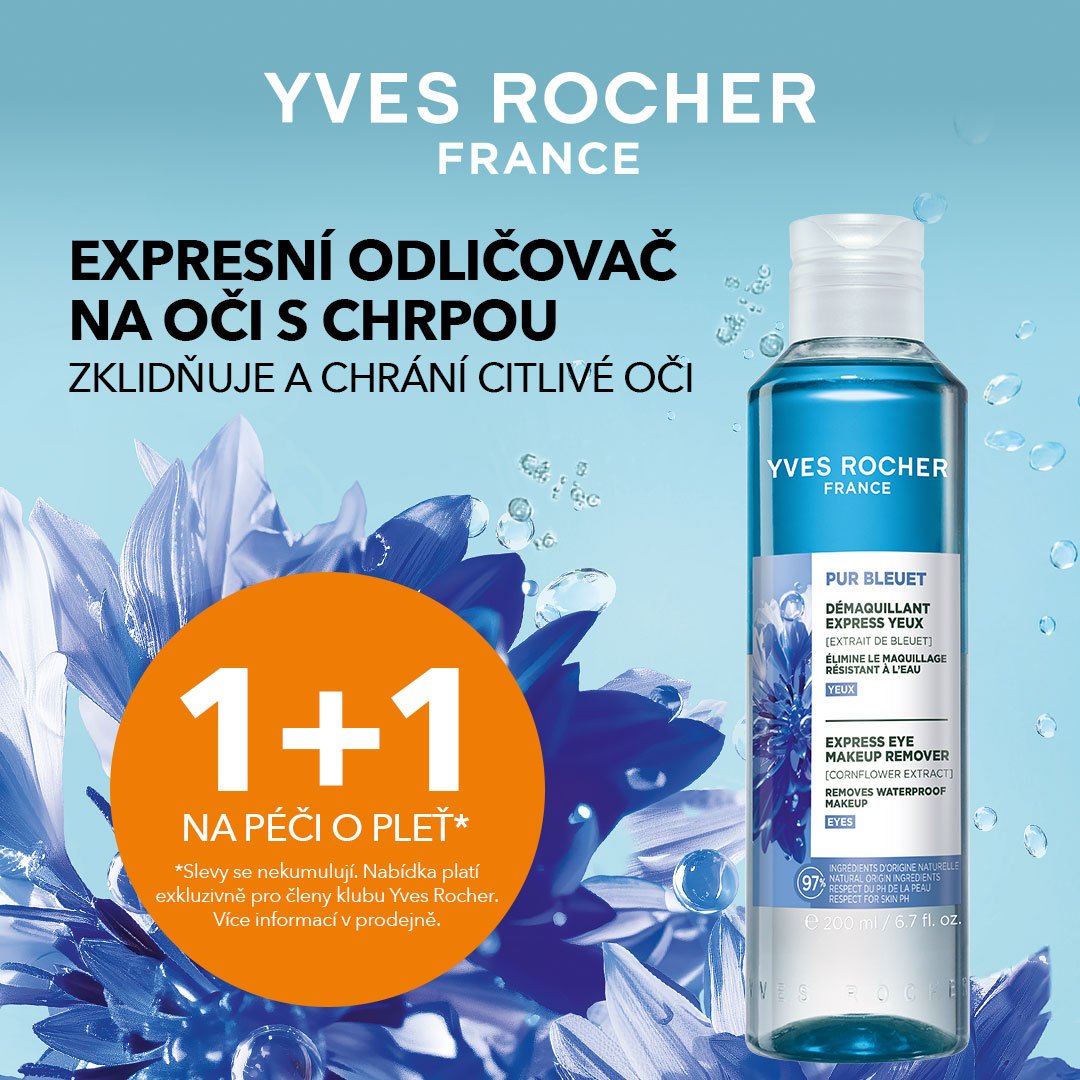 poster - 1+1 zdarma na péči o pleť od Yves Rocher