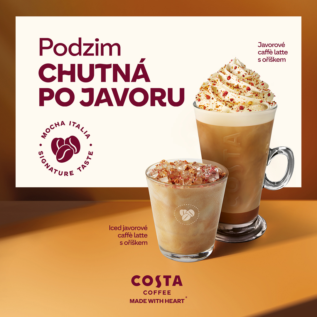 Javorový podzim v Costa Coffee