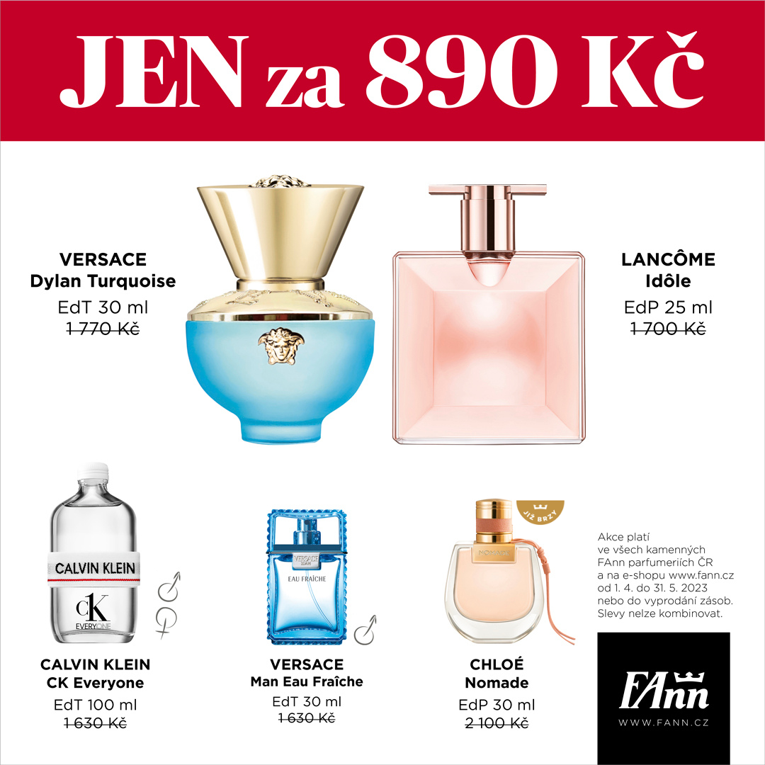 Popular perfumes for only 890 CZK!
