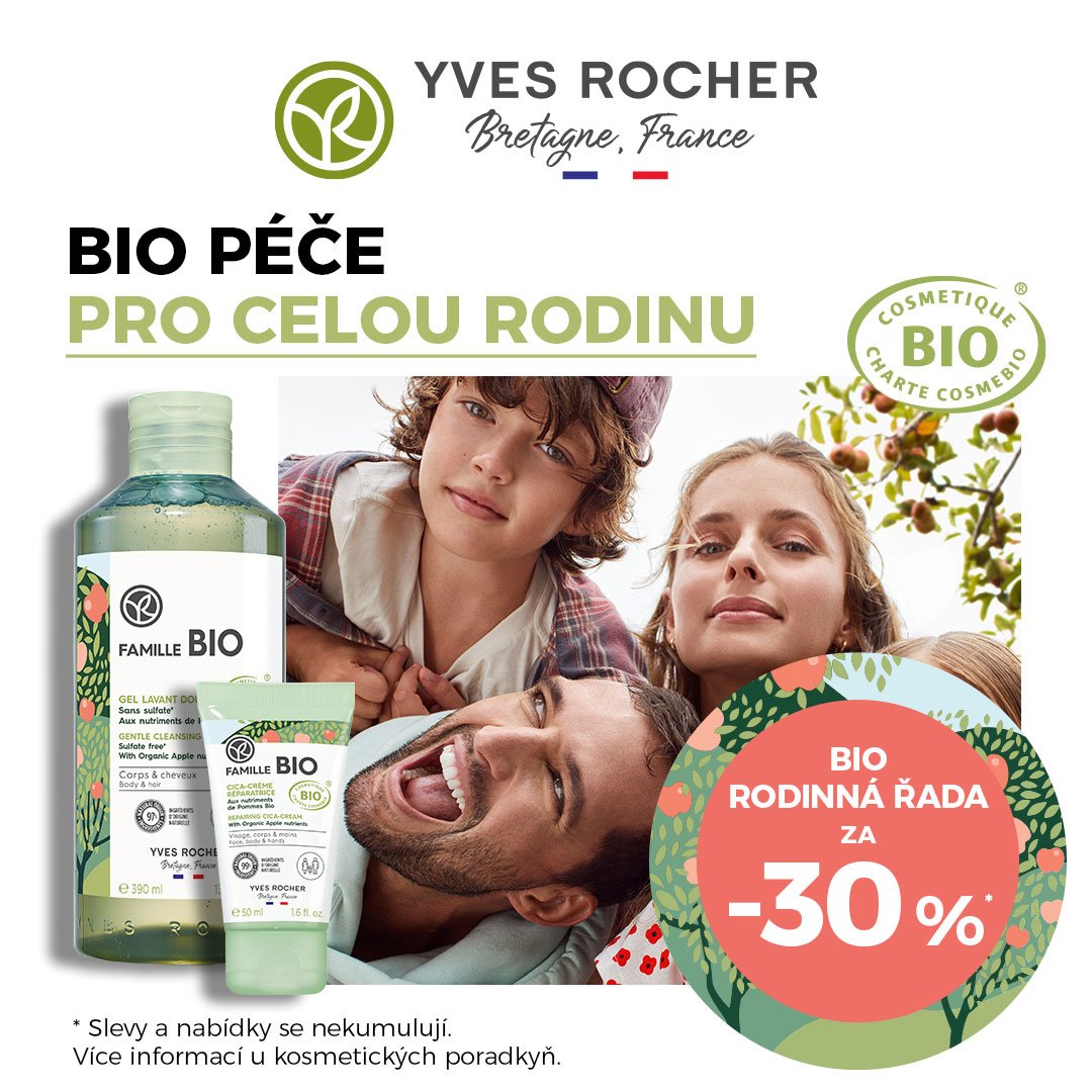 poster - Bio rodinná řada kosmetiky se slevou 30 %