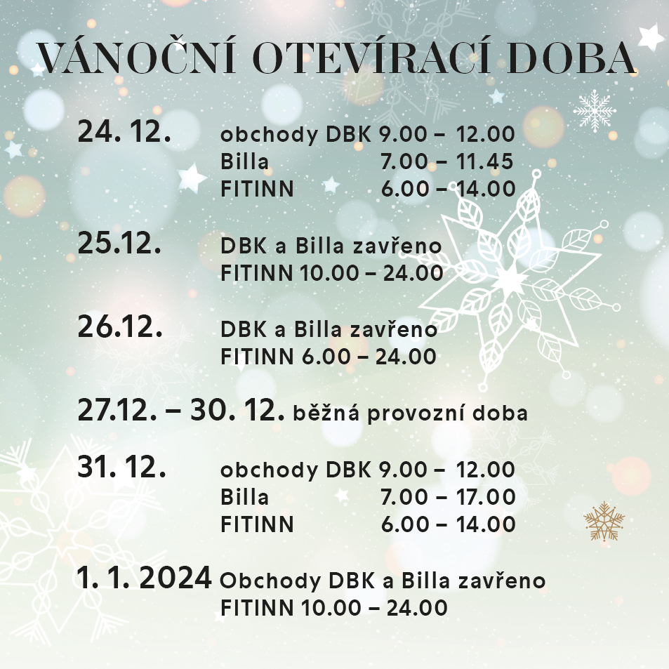 Vánoční otevírací doba