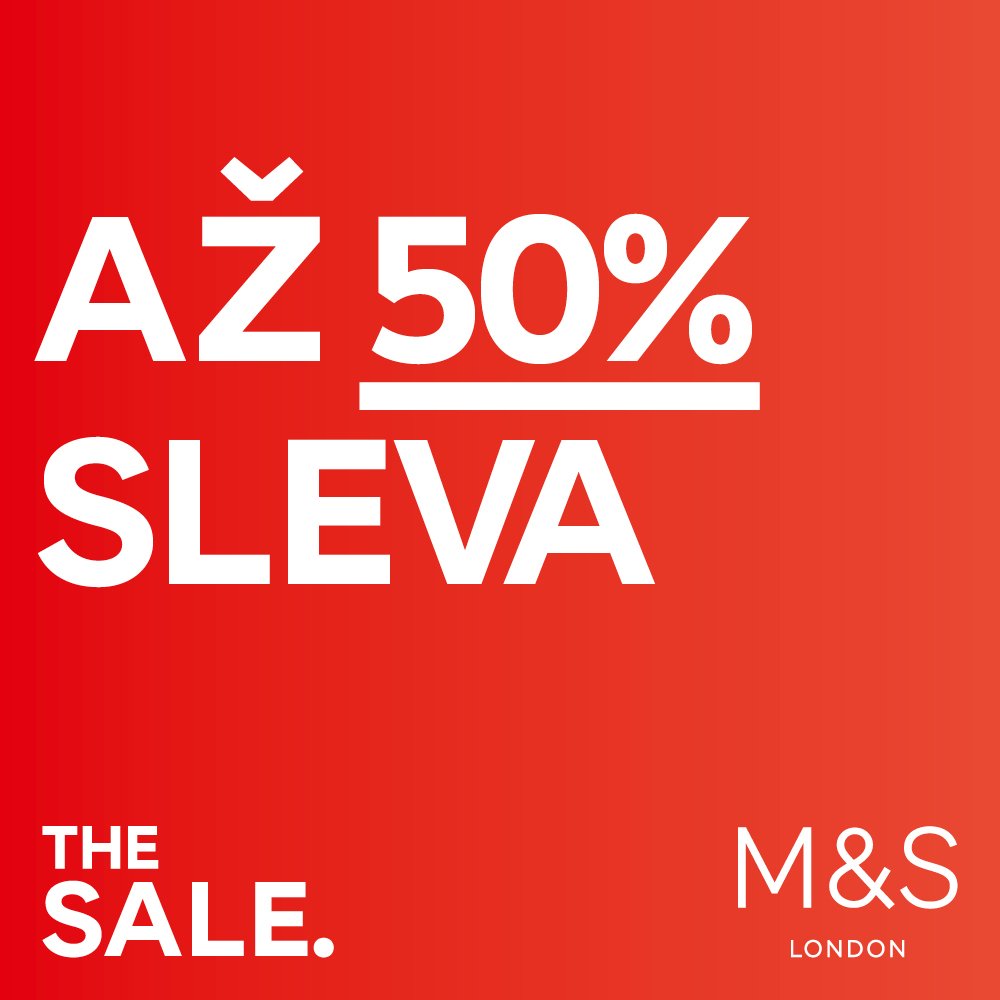 Slevy až 50 % v Marks & Spencer