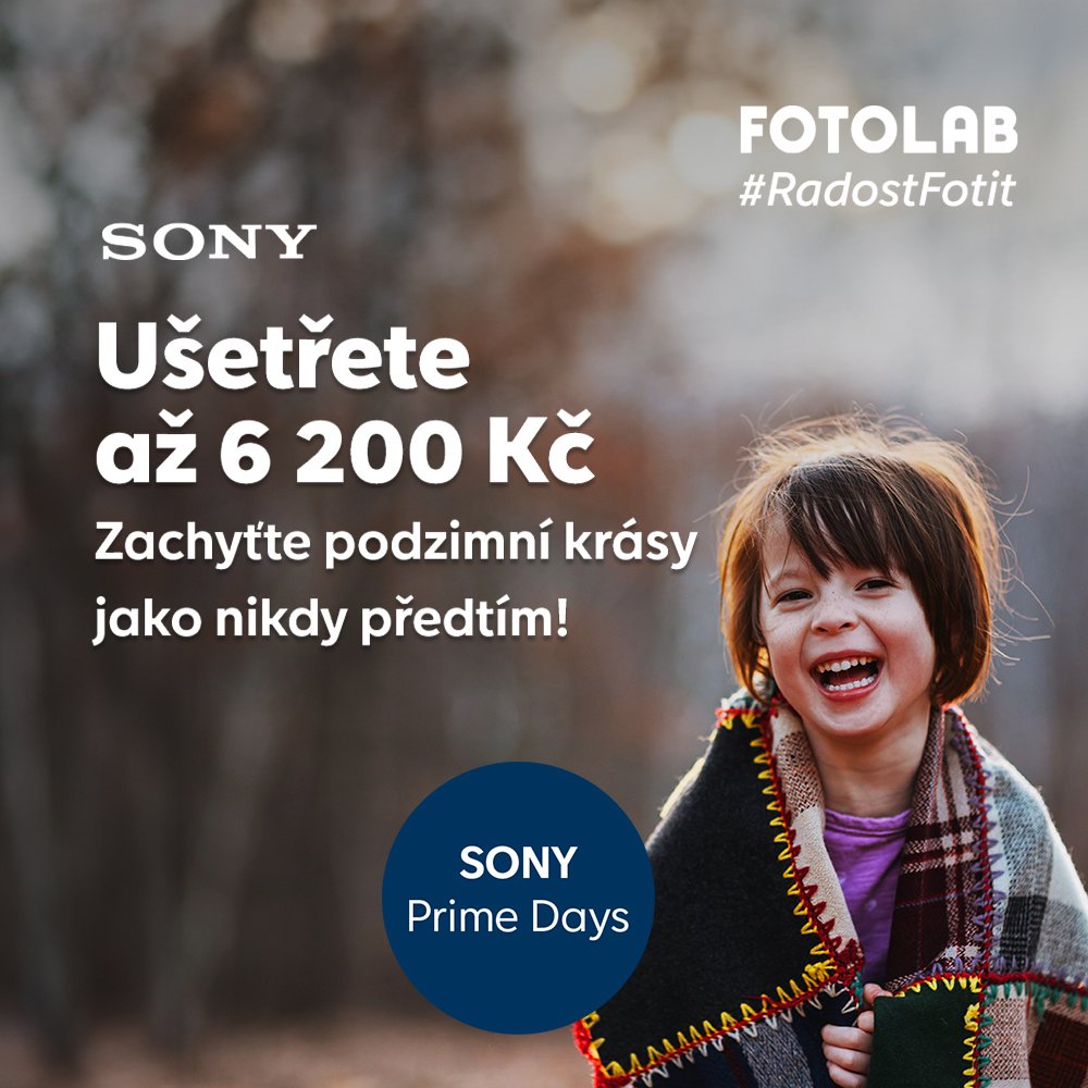 Sleva až 6 200 Kč na oblíbenou značku Sony
