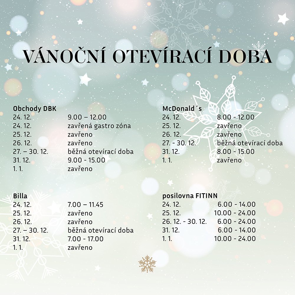 Vánoční otevírací doba