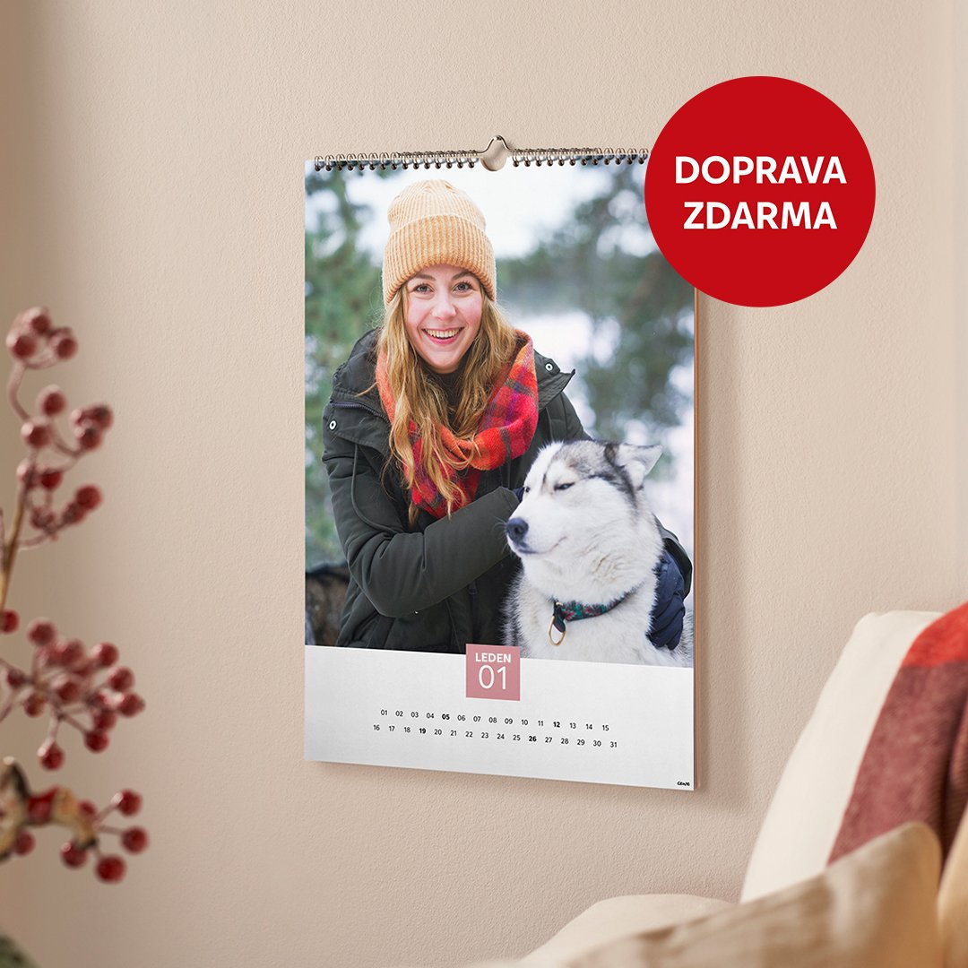 Vytvořte si kalendář z vlastních fotek – teď doprava ZDARMA!