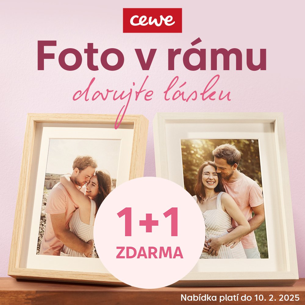 Foto v rámu 1 + 1 ZDARMA