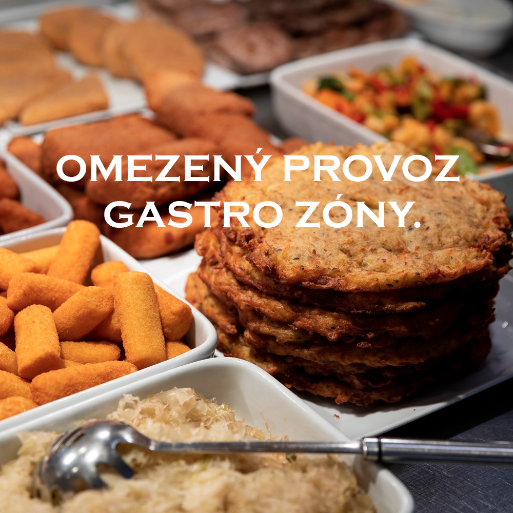 Omezený provoz gastro zóny ve 3. patře