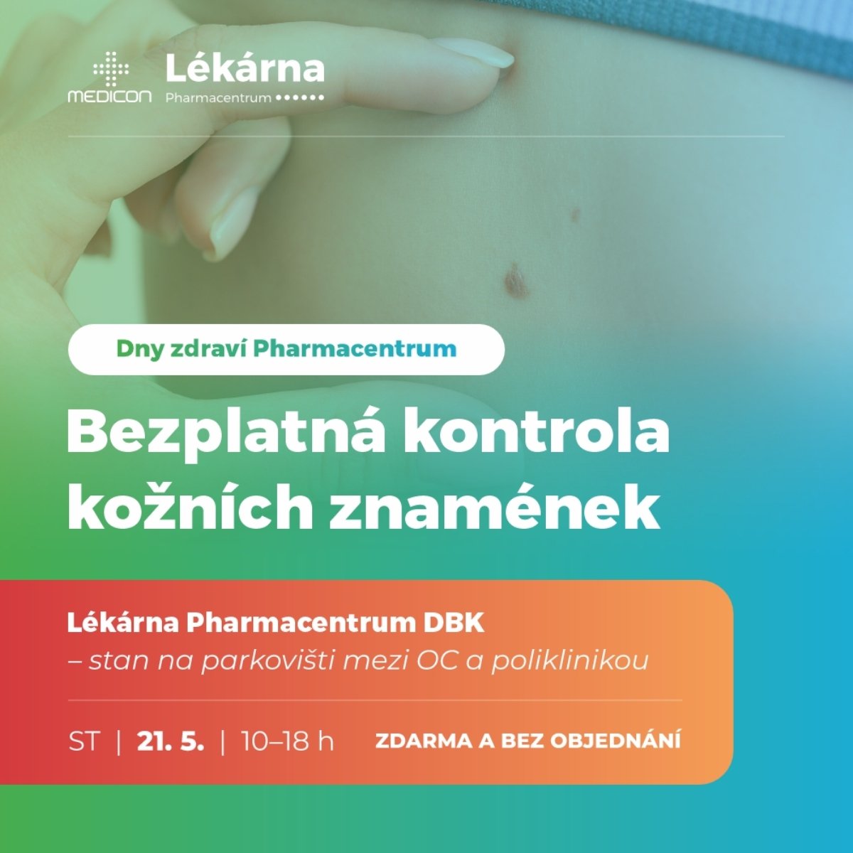 Bezplatná kontrola kožních znamének