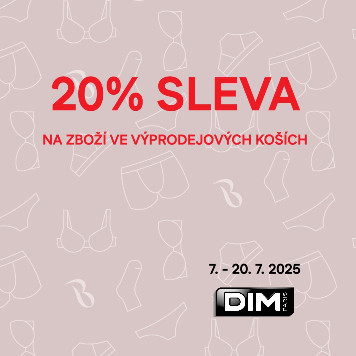 Summer sale at the DIM shop